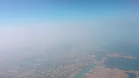 Flying over Dubai UAE Aerial Wide view video Stock Footage 118600921