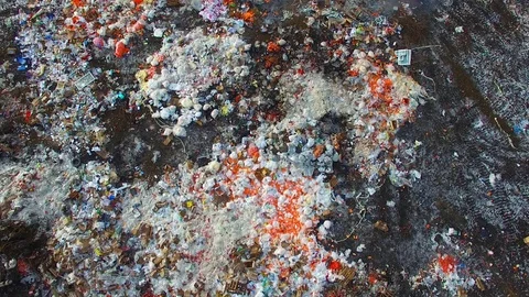 Flying over a dump Vídeos de archivo 82053761