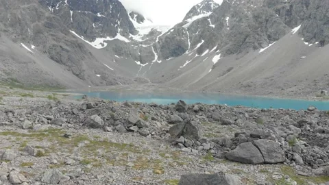 Flying over epic glacier landscape Stock Footage 219569538