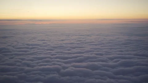 Flying over the evening timelapse clouds with the late sun. Perfect for cinema Stock Footage 166823823