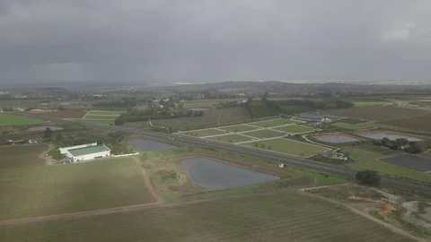 Flying Over the Farmlands Stock-Footage 115319868