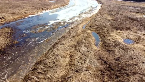Flying over a field Stock Footage 152167878