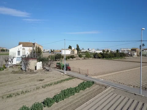 Flying over the fields - 02 Stock Footage 73740329
