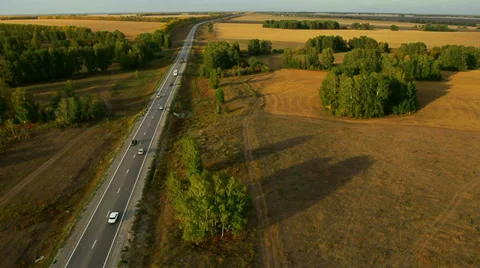 Flying over fields and lakes. Altai. Siberia Stock Footage 33652239