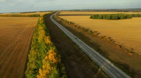 Flying over fields and lakes. Altai. Siberia Stock Footage 33652319