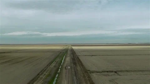 Flying over fields Stock Footage 35728528