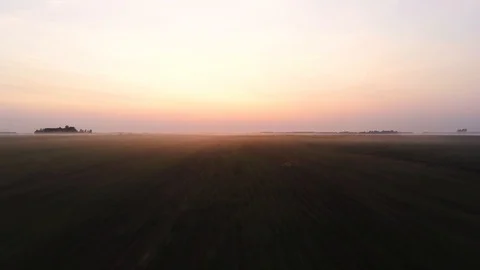 Flying over the fields Stock Footage 115317703