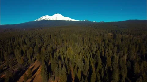 Flying over the forest mountain Stock-Footage 46457611