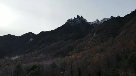 Flying over forests and mountains Stock Footage 156302368