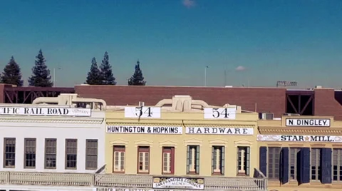 Flying over the freeway Stock Footage 35728114