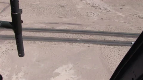 Flying over the freeway Stock Footage 45521044