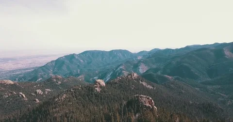 Flying over The Front Range foot hills Video stock 84339923