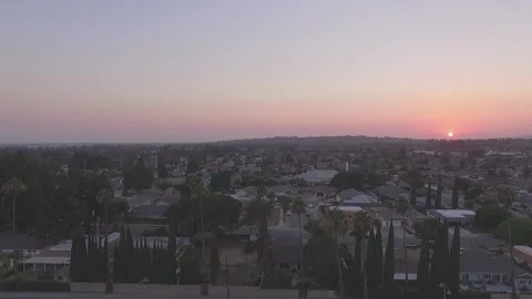 Flying Over Fullerton Stock Footage 168835673