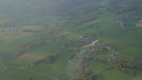 Flying over a german landscape Video stock 302072530