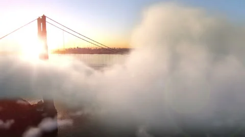 Flying Over Golden Gate Stock Footage 61102768