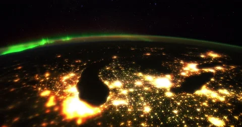 Flying over the Great Lakes from space. Stock Footage 56785409