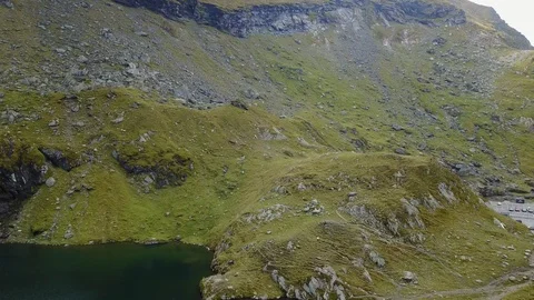 Flying over green mountain Stock Footage 96826025
