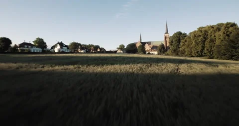 Flying over the ground in a field Stock Footage 150507651