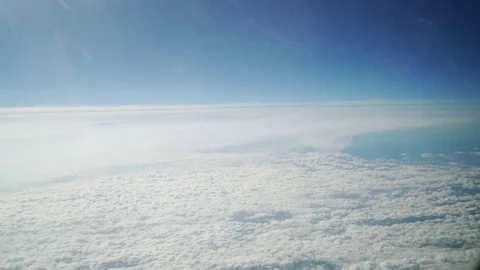 Flying over the Gulf of Biscay towards Spain Stock Footage 69942540