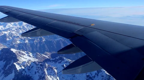 Flying over high mountains Stock Footage 41876799