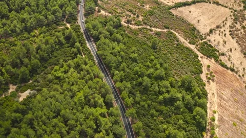 Flying Over The Highway Stock Footage 165248432