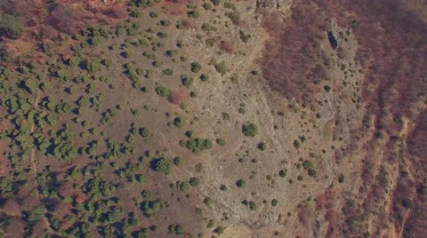 Flying over hill Stock Footage 62642671