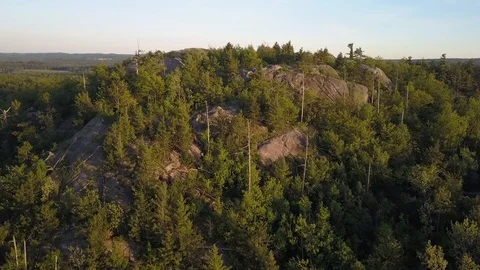 Flying over Hogback mountain Stock Footage 86476098