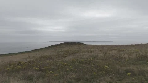 Flying over the island of Herm Stock Footage 288743559