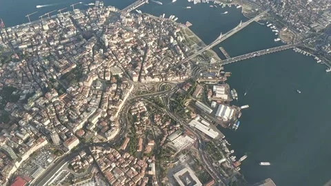 Flying Over The Istanbul, Stock Footage 132275007
