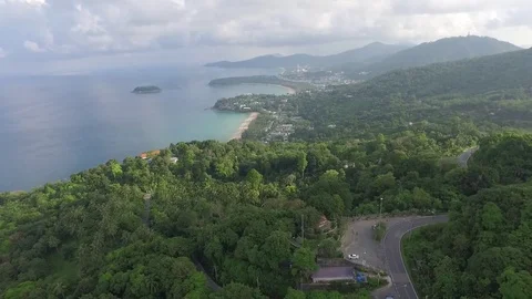 Flying over Karon Viewpoint 스톡 동영상 83743457