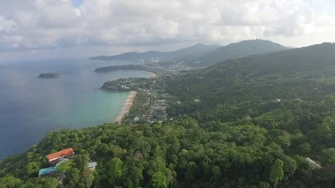 Flying over Karon Viewpoint Stock Footage 83743626