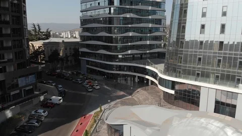 Flying over King David Residences Stock Footage 119769690