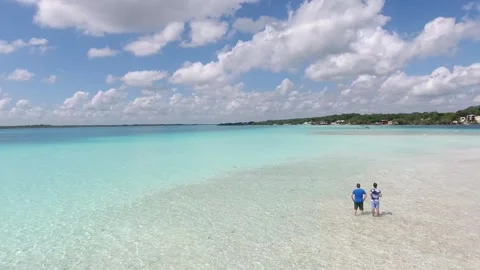 Flying over the Lagoon Stock Footage 261166449