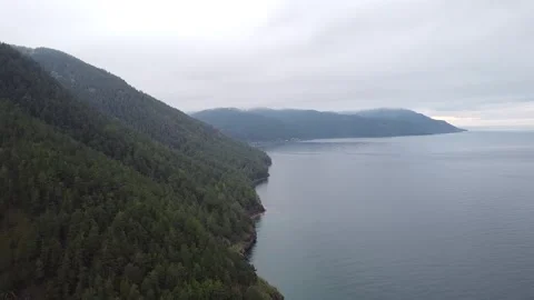Flying over the lake and forest 2 variant Stock Footage 231317088