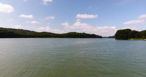 Flying Over Lake In Daytime Stock Footage 92993526