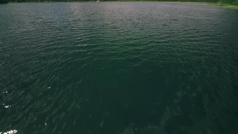 Flying over the lake Stock Footage 112757085