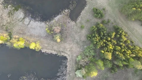 Flying over the lake Stock-Footage 154531090