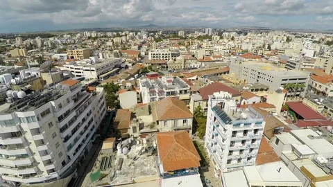 Flying over Larnaca, Cyprus. Meteorologists gathering latest geospatial data Stock Footage 76032067