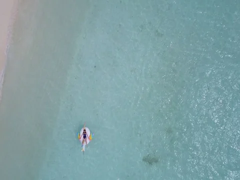 Flying over Maldivian Stock Footage 77218599