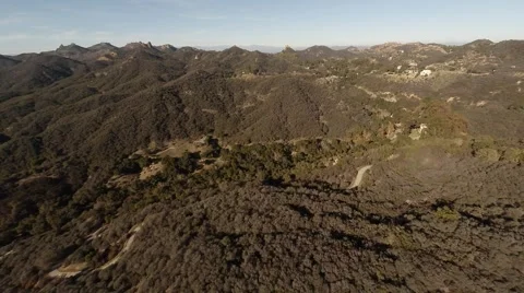  Flying over Maliby Hills. Stock Footage 49847258