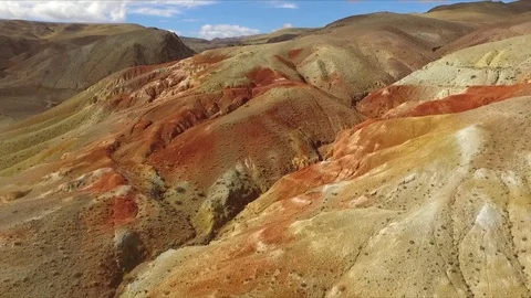 Flying Over Mars Stock Footage 71264757
