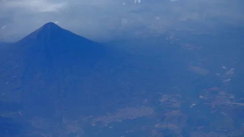 Flying over Mexico. View from the airplane window. Video stock 105144933
