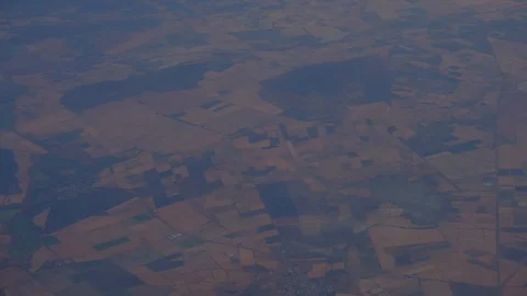 Flying over Mexico. View from the airplane window. Stock Footage 105144959