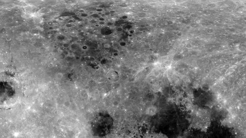 Flying over the moon LOOP Stock Footage 251583624