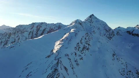 Flying over the mountain Cheget. Stock Footage 146625880