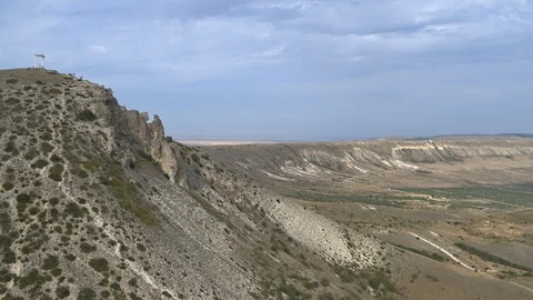 Flying over the mountain, Cremea Stock Footage 116706219