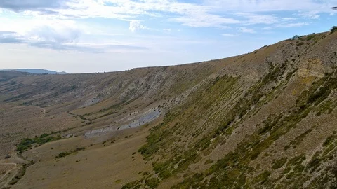Flying over the mountain, Crimea Stock Footage 116135641