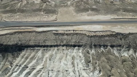 Flying over mountain deserts Stock Footage 237694205