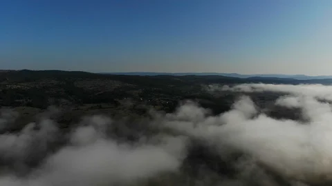 Flying over mountain Stock Footage 128892154