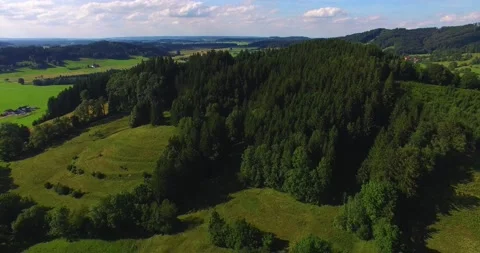  	Flying over a mountain, Hill top Stock Footage 137515233